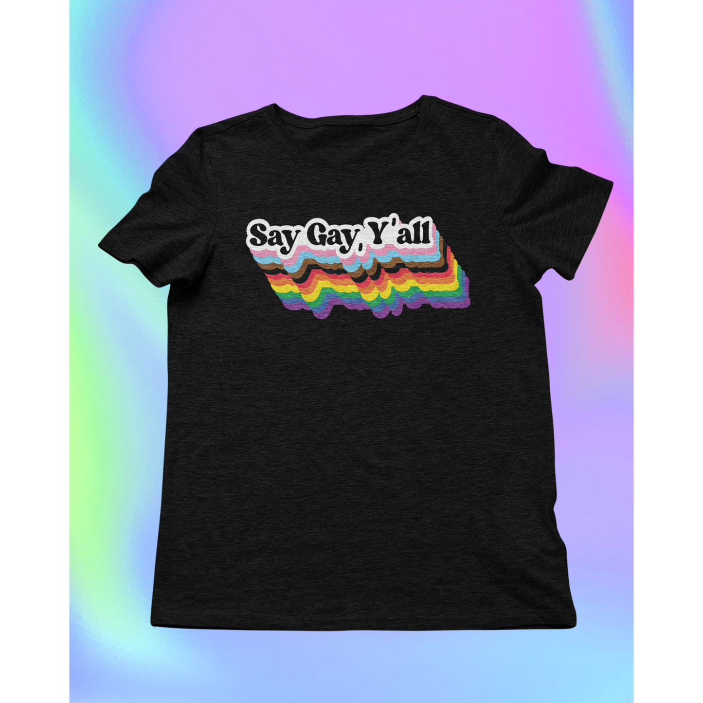 STW Say Gay Y’All Logo Short Sleeve Tee - www.greencircleclothing.com